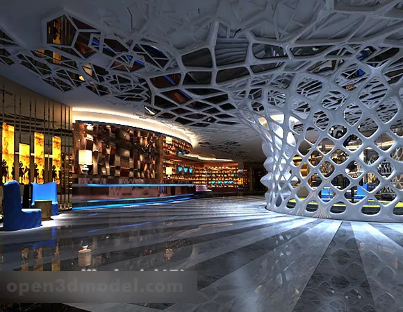 Shopping Mall Corridor Interior 3d model Shopping Mall Corridor Interior 3d model