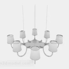 Silver Chandelier 3d model