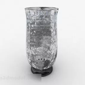 Silver Glass Bottle 3d model