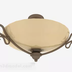 European Style Conical Chandelier 3d model