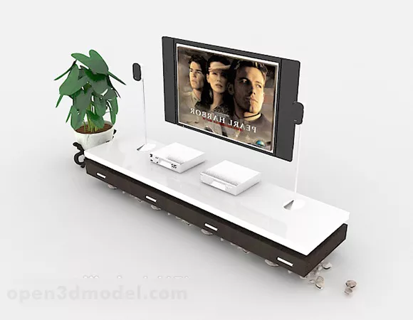 Furniture Elegant Tv Cabinet Design 3d model Furniture Elegant Tv Cabinet Design 3d model