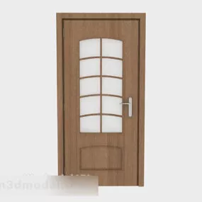 Simple And Practical Wooden Door 3d model