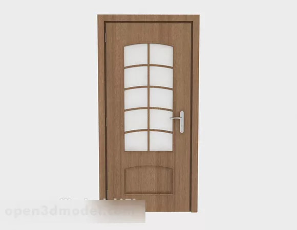 Simple And Practical Wooden Door 3d model Simple And Practical Wooden Door 3d model