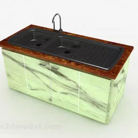 Simple And Stylish Kitchen Sink 3d model