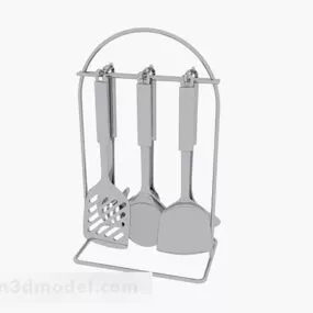 Stainless Steel Kitchenware Hanger 3d model