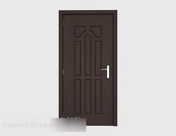 Simple And Stylish Wooden Door 3d model Simple And Stylish Wooden Door 3d model