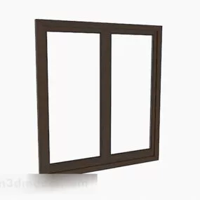 Simple Brown Home Windows 3d model