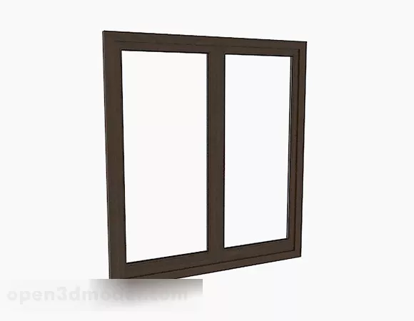 Simple Brown Home Windows 3d model Simple Brown Home Windows 3d model