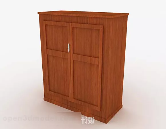 Wardrobe Red Door 3d model