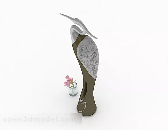 Simple Ceramic Swan Ornament 3d model Simple Ceramic Swan Ornament 3d model