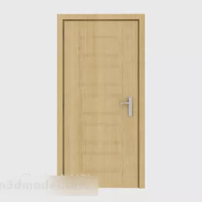 Simple Common Solid Wood Door 3d model