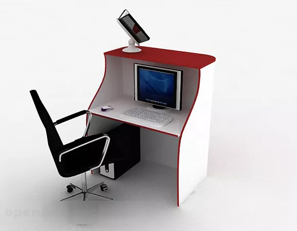 Simple Desk And Chair 3d model Simple Desk And Chair 3d model