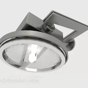 Simple Gray Ceiling Lamp 3d model