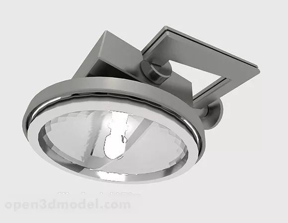 Simple Gray Ceiling Lamp 3d model Simple Gray Ceiling Lamp 3d model