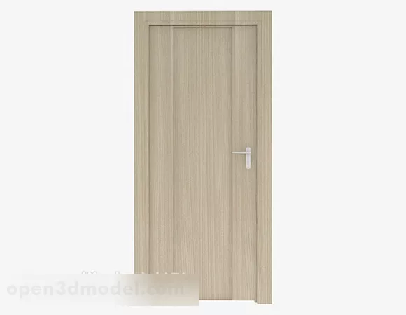 Simple Gray Solid Wood Door 3d model Simple Gray Solid Wood Door 3d model