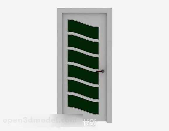 Simple Furniture Green Home Door 3d model Simple Furniture Green Home Door 3d model