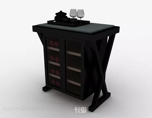Colorful Locker Kidroom 3d model
