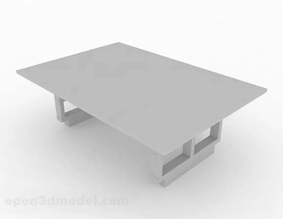 Simple Grey Coffee Table Furniture 3d model Simple Grey Coffee Table Furniture 3d model