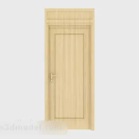 Simple High-grade Solid Wood Door 3d model