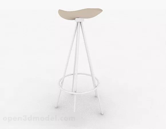 Simple High Stool 3d model Simple High Stool 3d model