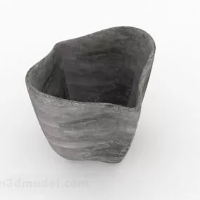 Simple Home Potted Flower Pot 3d model