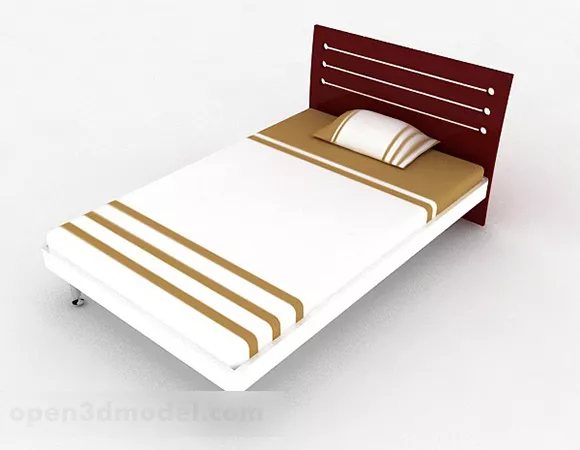 Simple Home Single Bed 3d model Simple Home Single Bed 3d model