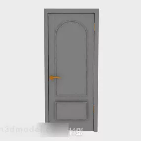 Simple Home Wooden Door 3d model
