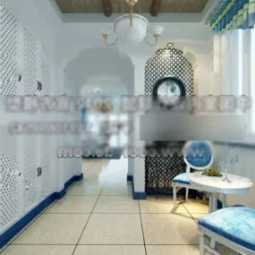 Simple Balcony Interior 3d model