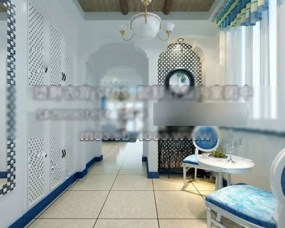 Simple Balcony Interior 3d model Simple Balcony Interior 3d model
