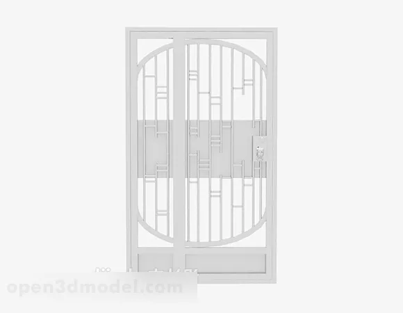 Ancient Old Chinese Gate 3d model
