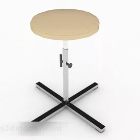 Simple Modern Round Stool 3d model