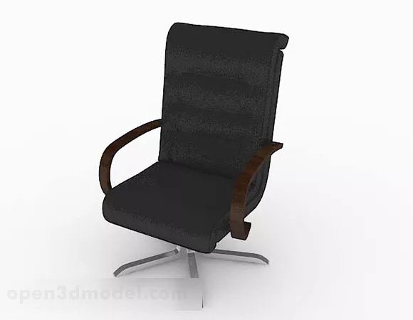 Simple Modern Black Office Chair 3d model Simple Modern Black Office Chair 3d model