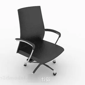 Simple Modern Casual Black Chair 3d model
