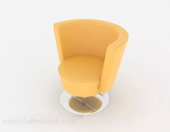 Simple Orange Chair 3d model Simple Orange Chair 3d model