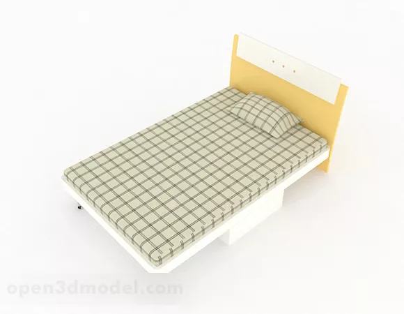 Pillows In Colorful Textiles Set 3d model