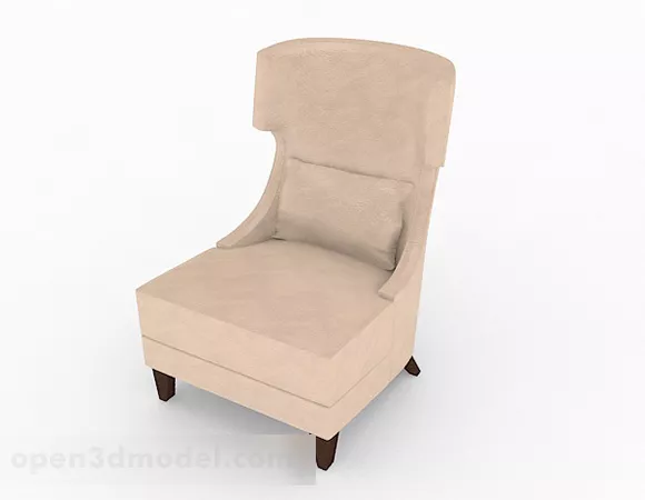 Simple Sofa Chair Furniture 3d model Simple Sofa Chair Furniture 3d model