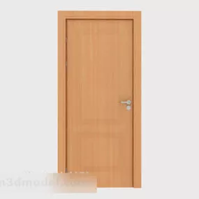 Simple Solid Wood Door Structure 3d model