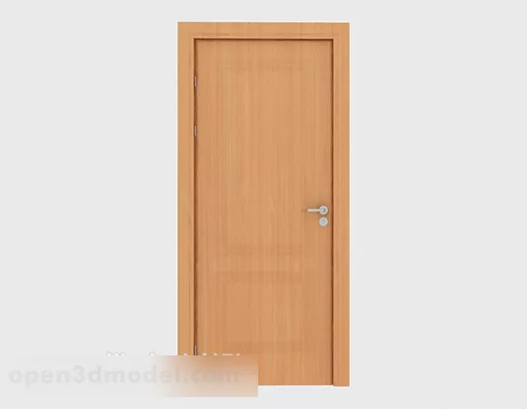 Simple Solid Wood Door Structure 3d model Simple Solid Wood Door Structure 3d model