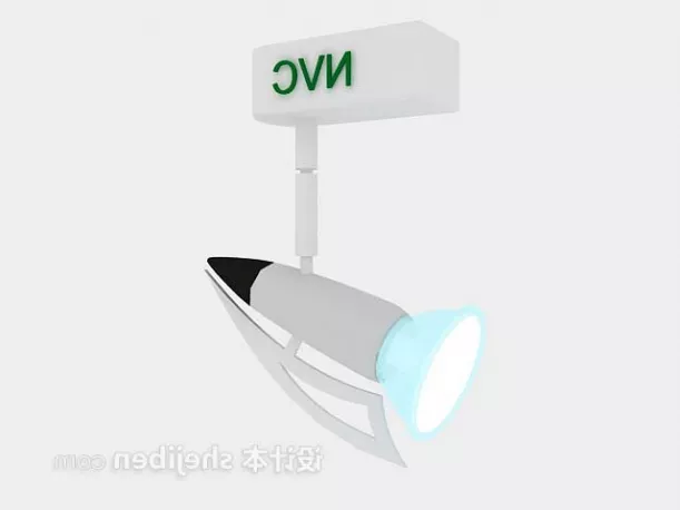Simple Spotlight 3d model Simple Spotlight 3d model