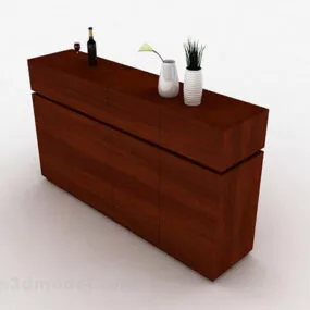 Simple Style Entrance Cabinet 3d model