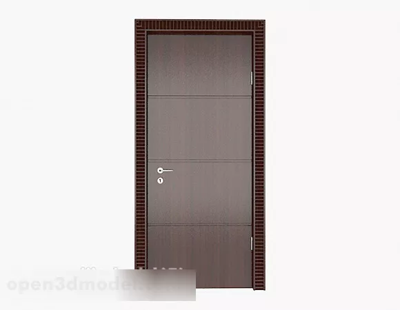 Simple Style High-grade Solid Wood Door 3d model Simple Style High-grade Solid Wood Door 3d model