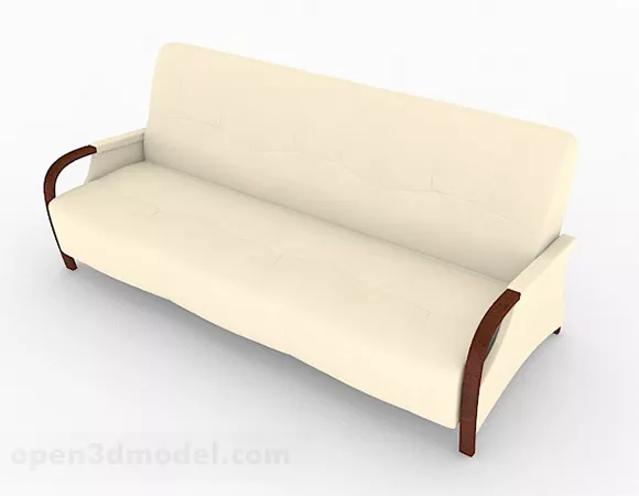 Simple Two-seater Sofa 3d model Simple Two-seater Sofa 3d model