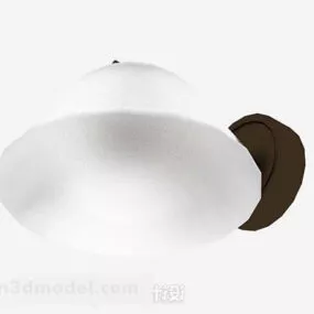 White Shade Wall Lamp 3d model