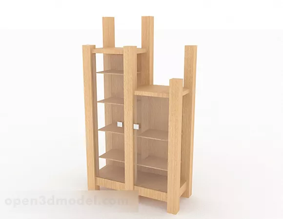 Simple Wooden Home Cabinet Design 3d model Simple Wooden Home Cabinet Design 3d model