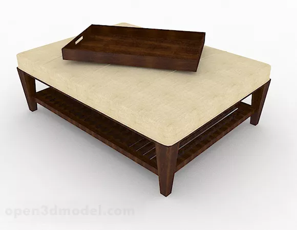 Wooden Multi-functional Coffee Table 3d model Wooden Multi-functional Coffee Table 3d model