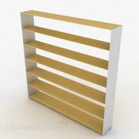 Simple Yellow Shoe Cabinet 3d model