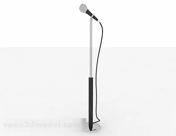 Handheld Microphone 3d model