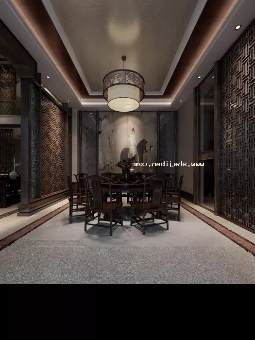 Small Chinese Restaurant Interior 3d model Small Chinese Restaurant Interior 3d model