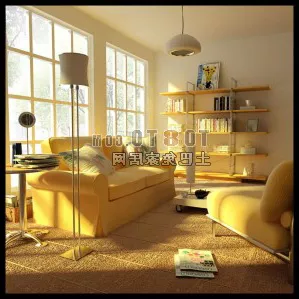 Small Study Room Interior 3d model Small Study Room Interior 3d model