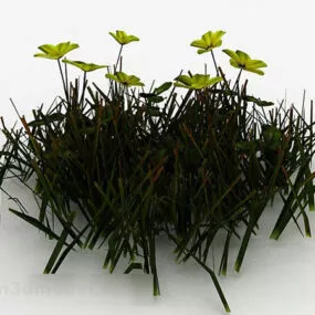 Small Yellow Flower 3d model